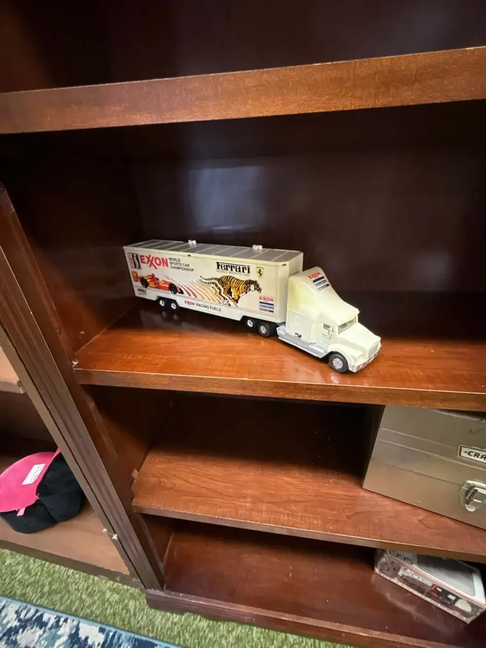 1995 Exxon Ferrari World Sports Car Championship Race Car Carrier Semi Truck